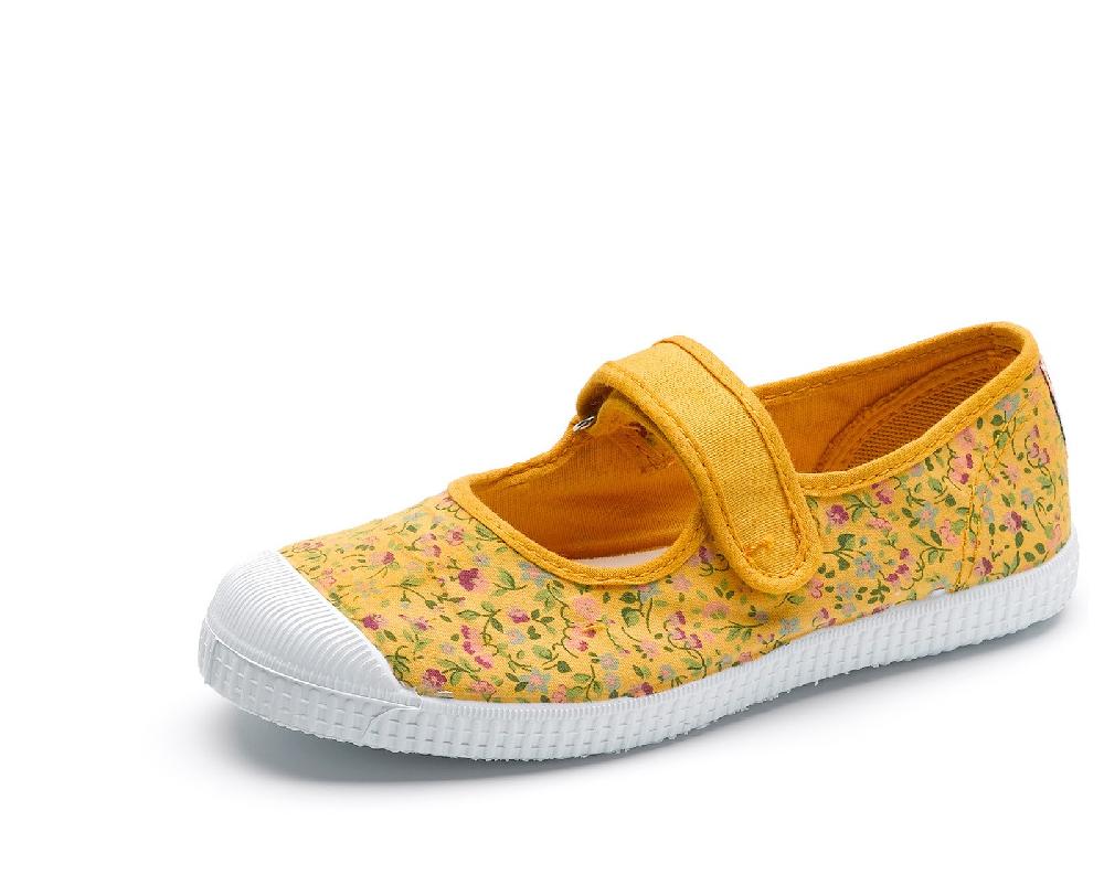 Cienta Merceditas Velcro Flores Tintada Tienda