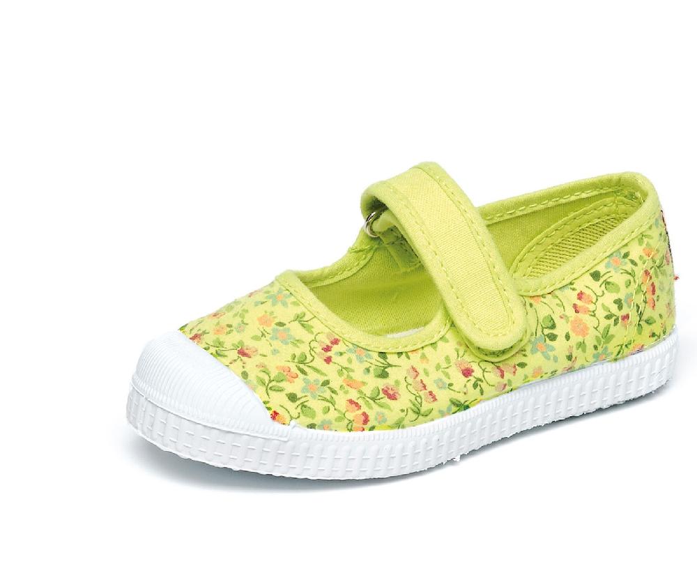 Cienta Merceditas Velcro Flores Tintada Tienda