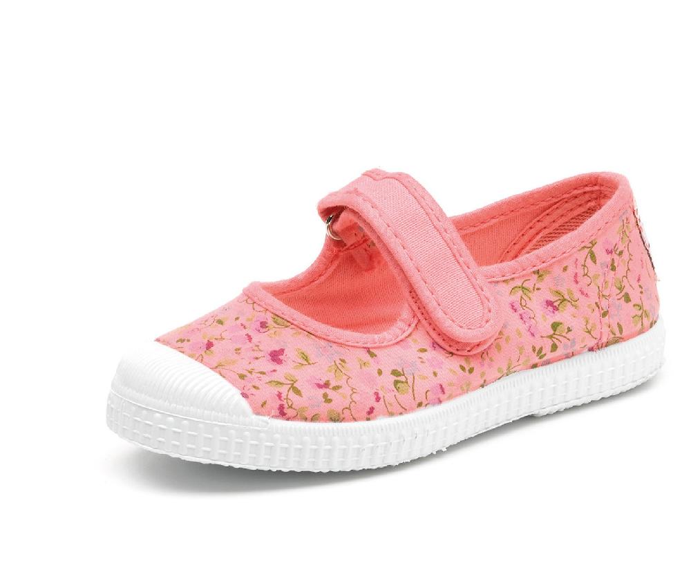 Cienta Merceditas Velcro Flores Tintada Tienda