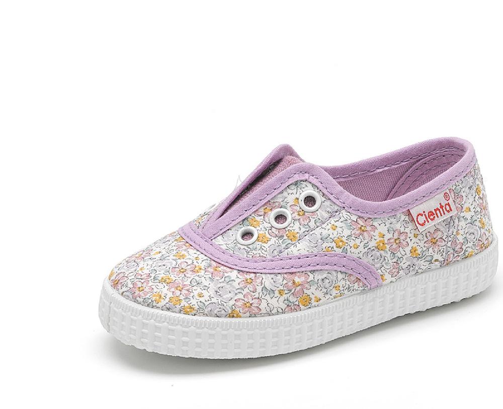 Cienta Zapatilla Inglés Sin Cordones Flores Superdescuento