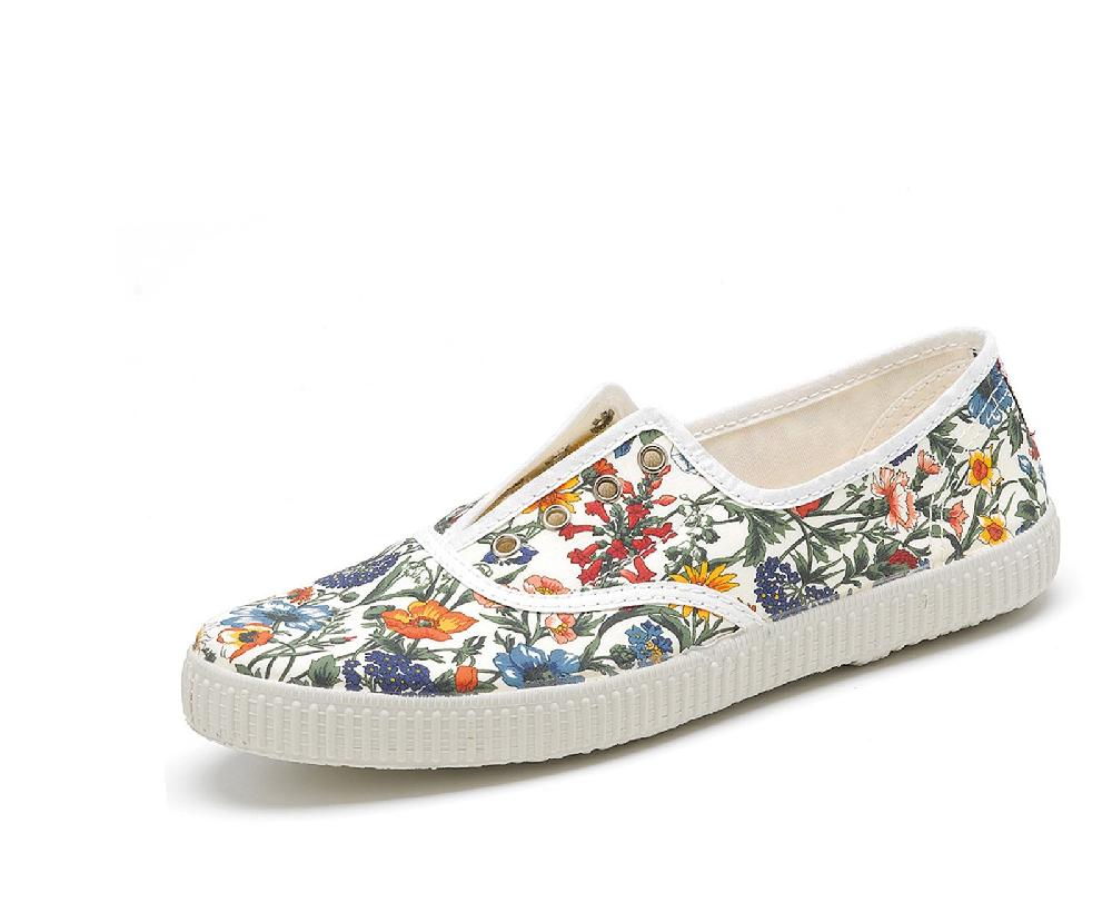 Cienta Zapatilla Inglés Sin Cordones Flores Libres Ofertas