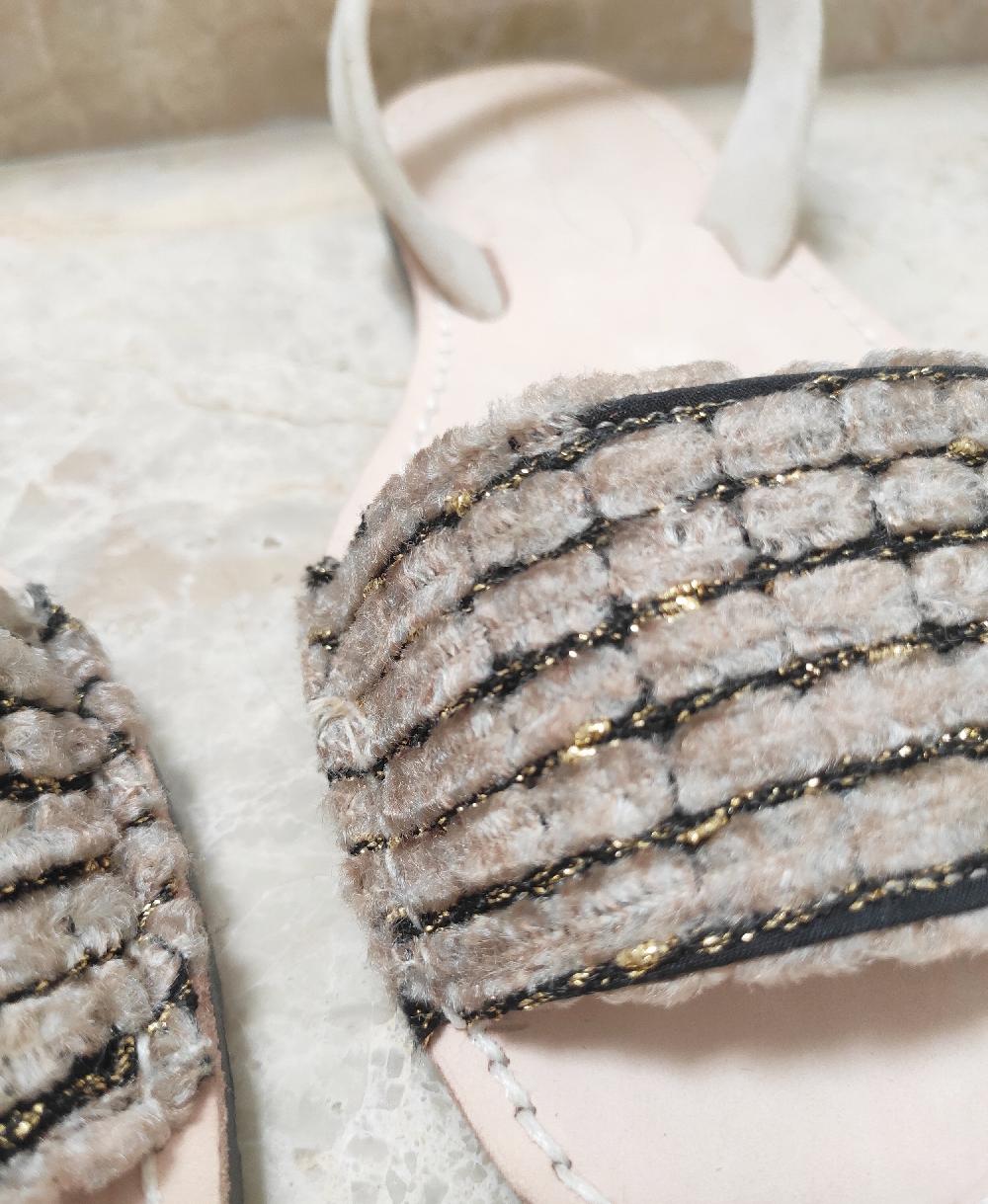 Del rio london Sandals in repurposed fabric Ofertas especiales