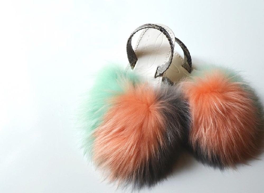 Del rio london Classic Finn raccoon flats taupe/peach/sage - python slingback Envío gratis