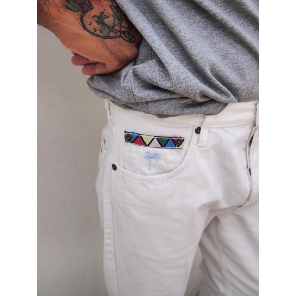 ﻿Dolfie JEANS MAN JARED - WHITE RETRO Solo hoy