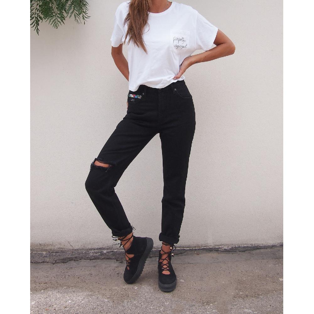 Dolfie JEANS WOMAN ROSE - JEANS BLACK RETRO Envío internacional gratuito