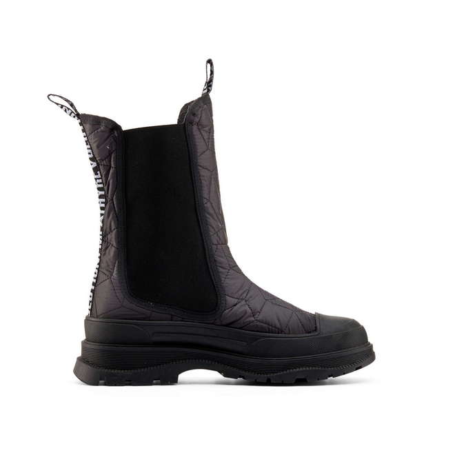 Duuo Botas chelsea negras con plataforma mujer Últimos 3 días