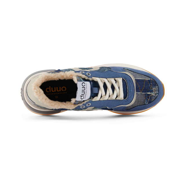 Duuo Zapatillas azules retro con cuña mujer Oferta especial de fábrica