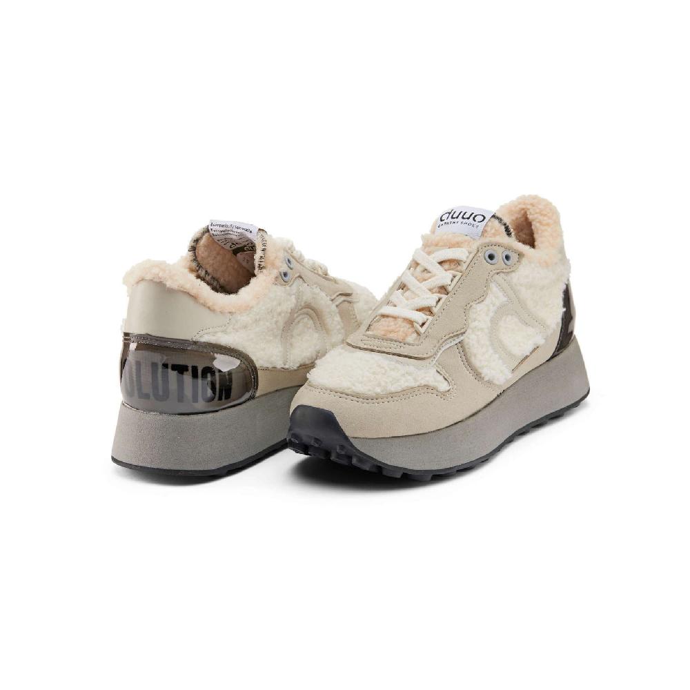 Duuo Zapatillas beige retro running mujer Grandes descuentos