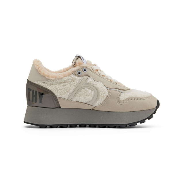 Duuo Zapatillas beige retro running mujer Grandes descuentos