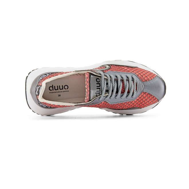 Duuo Zapatillas casual rosa con detalles plateados mujer Libre de impuestos
