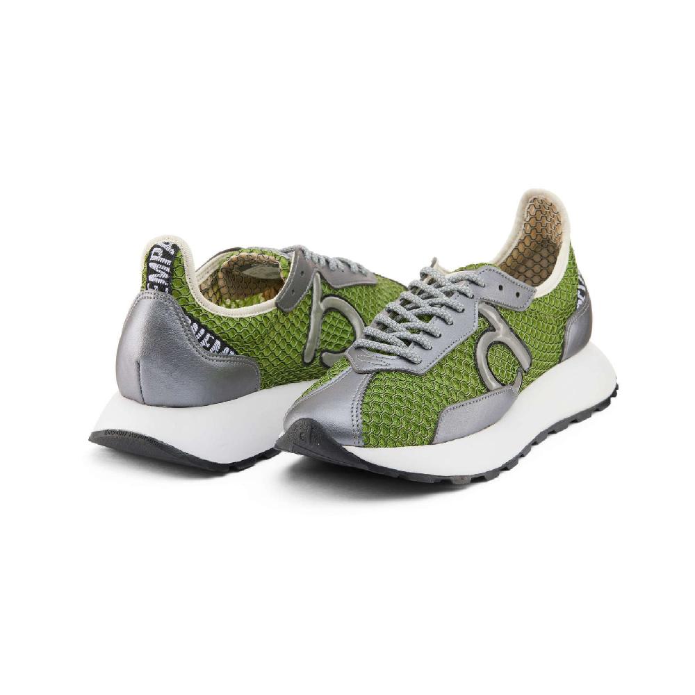 Duuo Zapatillas casual verdes con detalles plateados mujer Oferta exclusiva