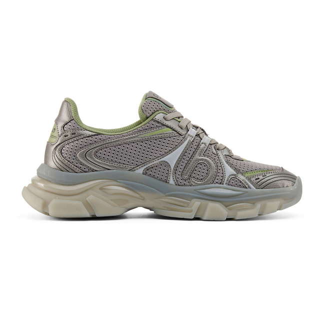 Duuo Zapatillas deportivas grises con detalles verdes Ofertas especiales