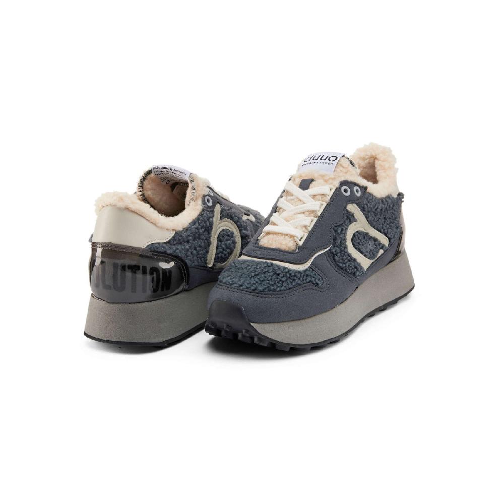 Duuo Zapatillas grises retro running mujer Precio ultrabajo