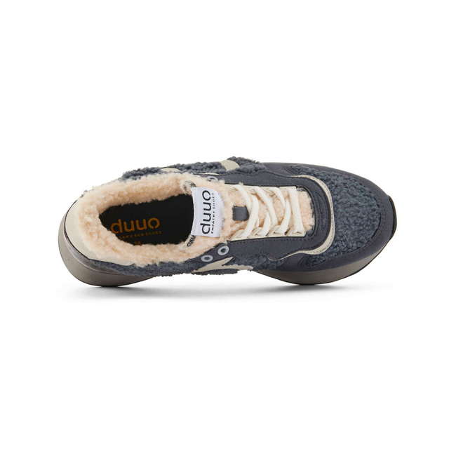 Duuo Zapatillas grises retro running mujer Precio ultrabajo