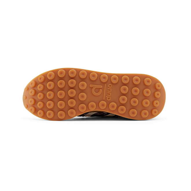Duuo Zapatillas marrones retro con cuña y detalles multicolor mujer En línea