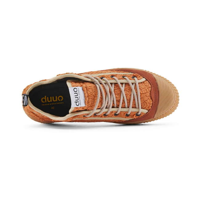 Duuo Zapatillas naranjas borreguito mujer Outlet online