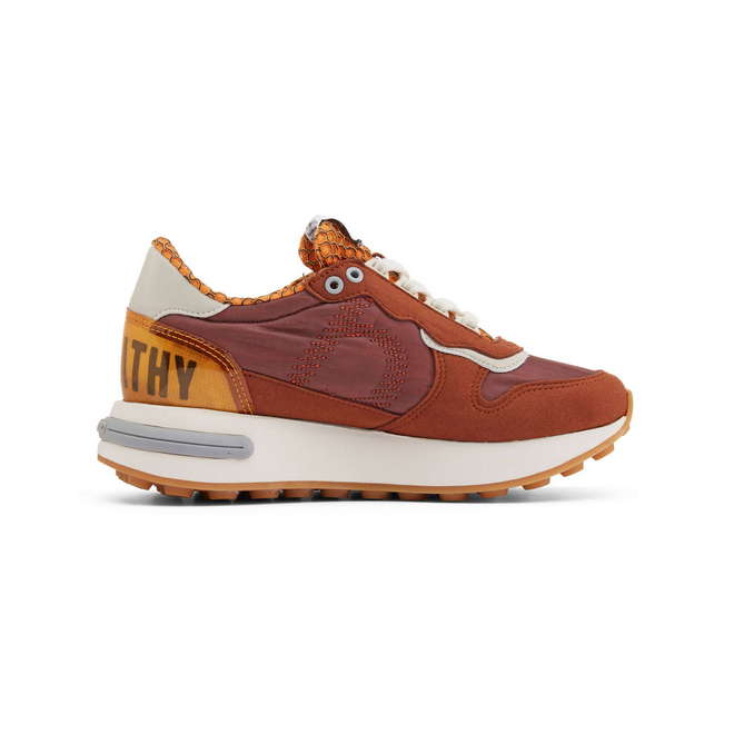 Duuo Zapatillas naranjas retro con cuña mujer Rebajas
