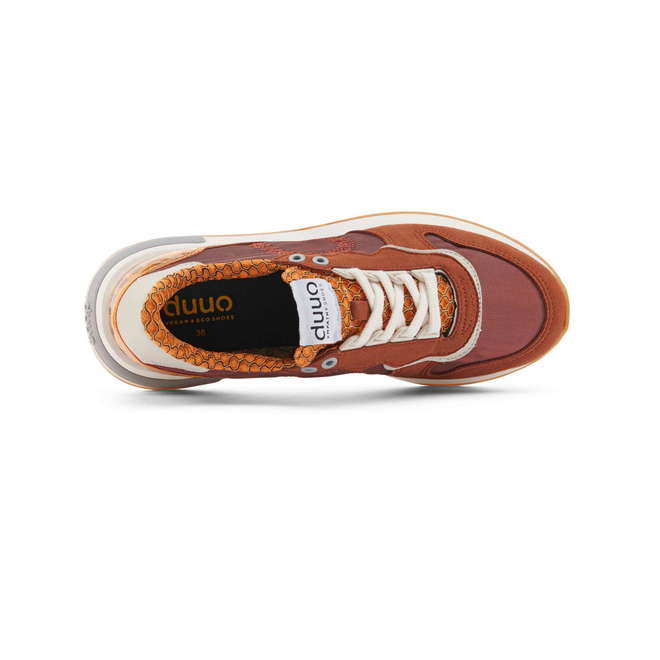 Duuo Zapatillas naranjas retro con cuña mujer Rebajas