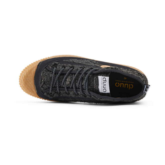 Duuo Zapatillas negras borreguito mujer Venta caliente