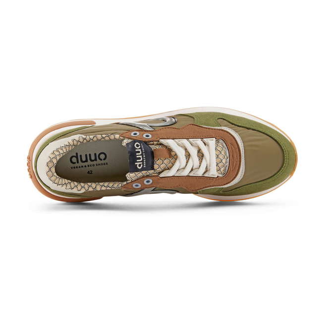 Duuo Zapatillas verdes retro con cuña mujer Ventas relámpago