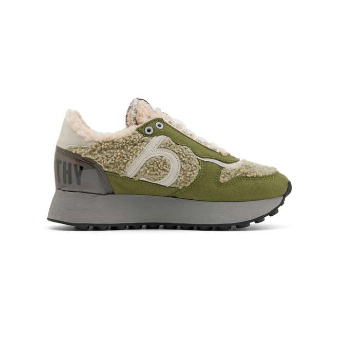 Duuo Zapatillas verdes retro running mujer Descuento