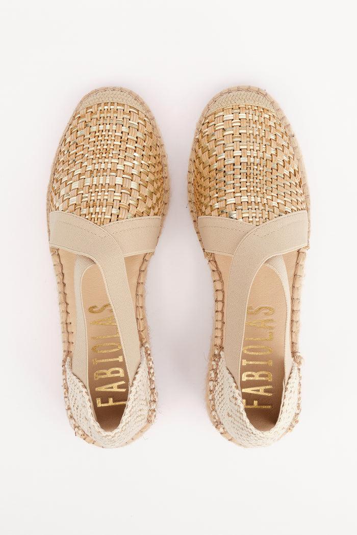 Fabiolas Alpargata Estrella Beige Ventas relámpago