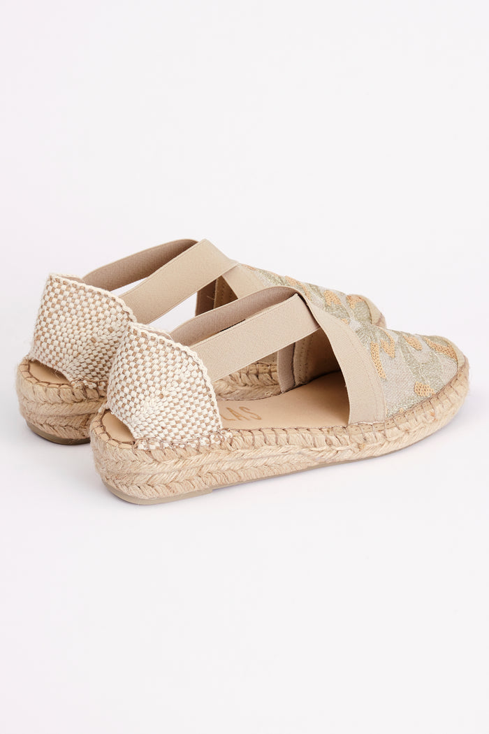 Fabiolas Alpargata Estrella Multi Beige Tienda