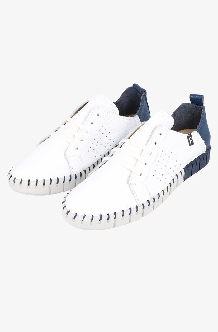 Fabiolas Sneaker JutHeras Blanco/Marino Envío internacional gratuito