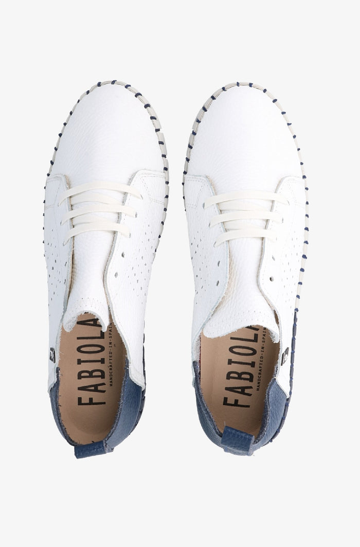 Fabiolas Sneaker JutHeras Blanco/Marino Envío internacional gratuito