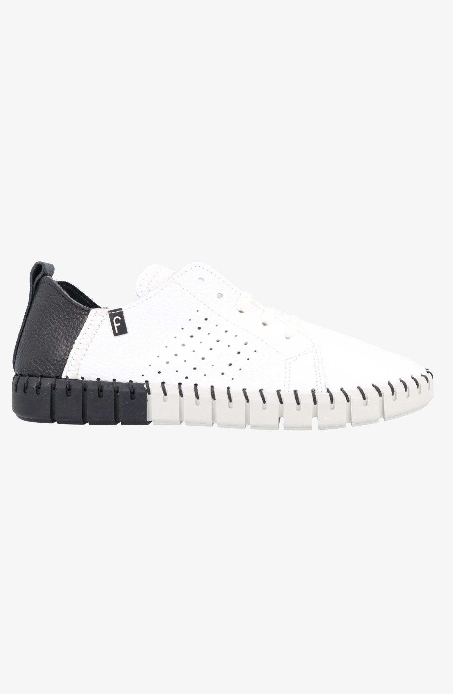 Fabiolas Sneaker JutHeras Blanco/Negro Tienda de fábrica