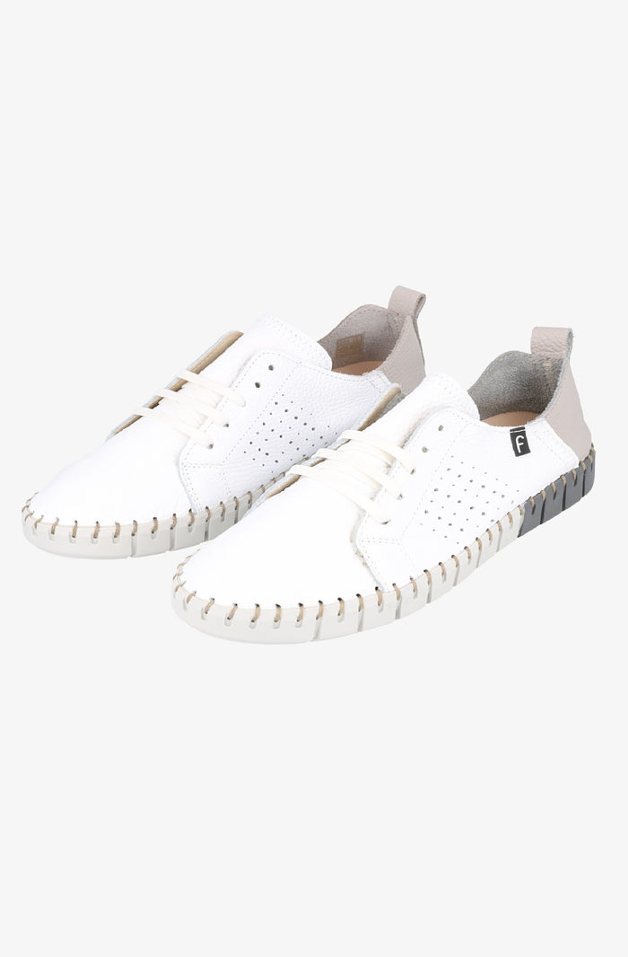 Fabiolas Sneaker JutHeras Blanco/Gris Limitado a 3 días