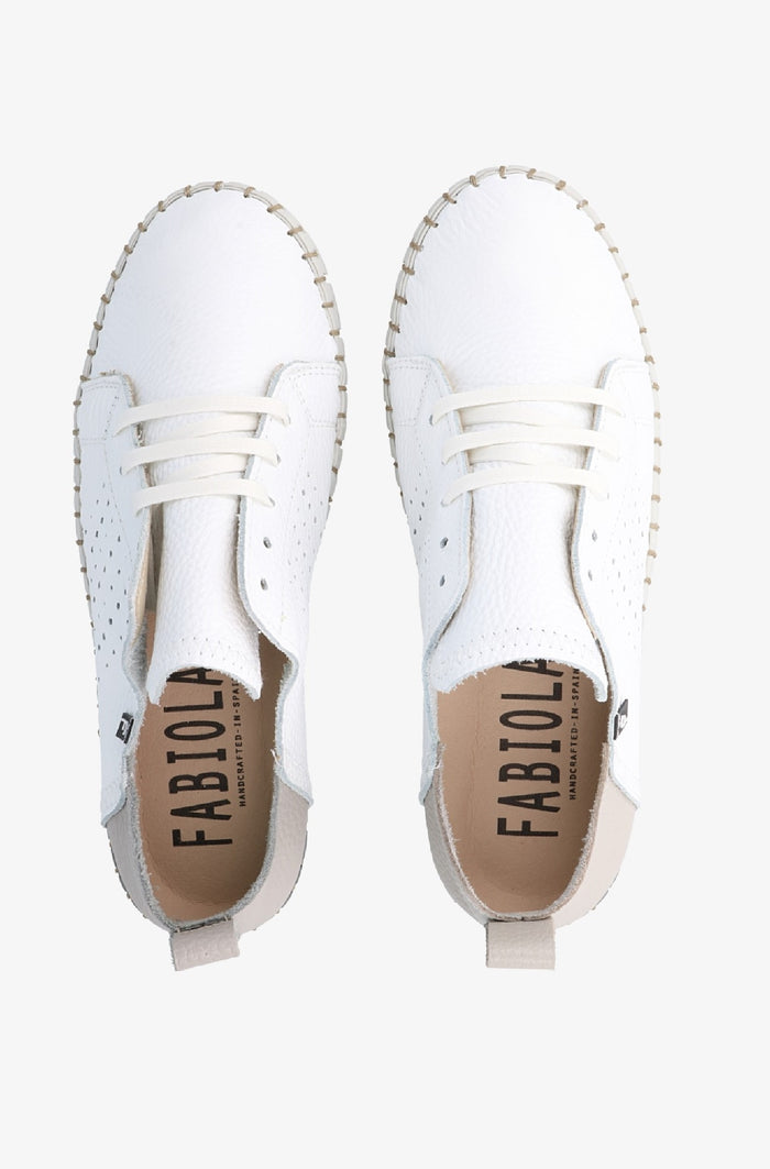 Fabiolas Sneaker JutHeras Blanco/Gris Limitado a 3 días