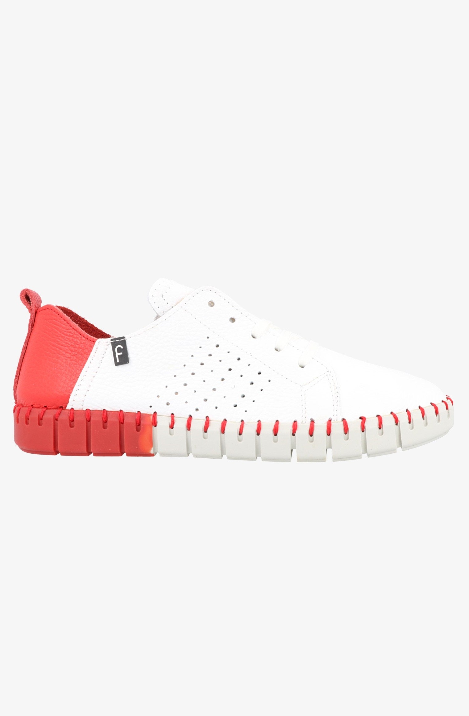 Fabiolas Sneaker JutHeras Blanco/Rojo Ahorra y exporta
