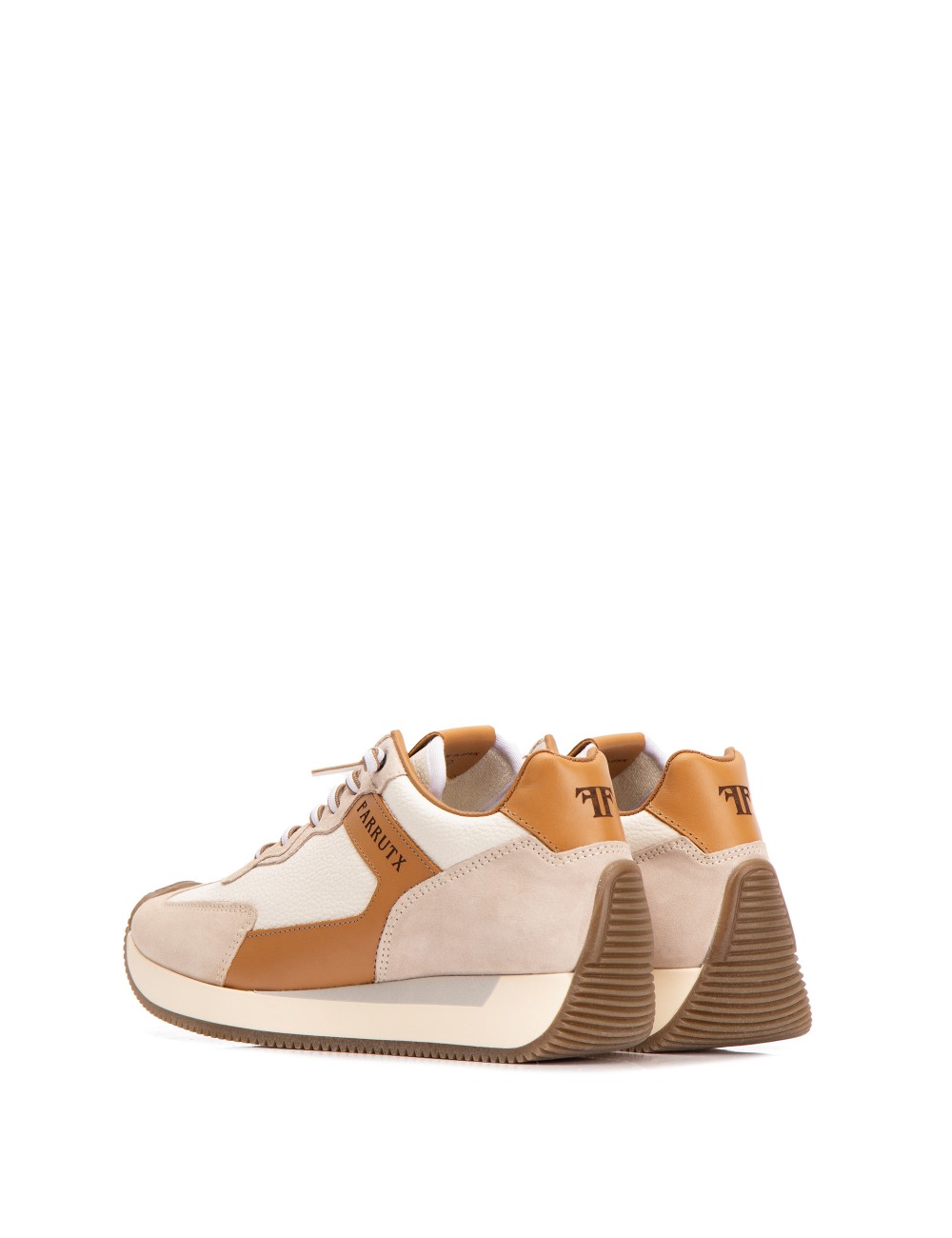 Farrutx LEYDI Piel bombeada blanca - Velour hielo Ofertas especiales