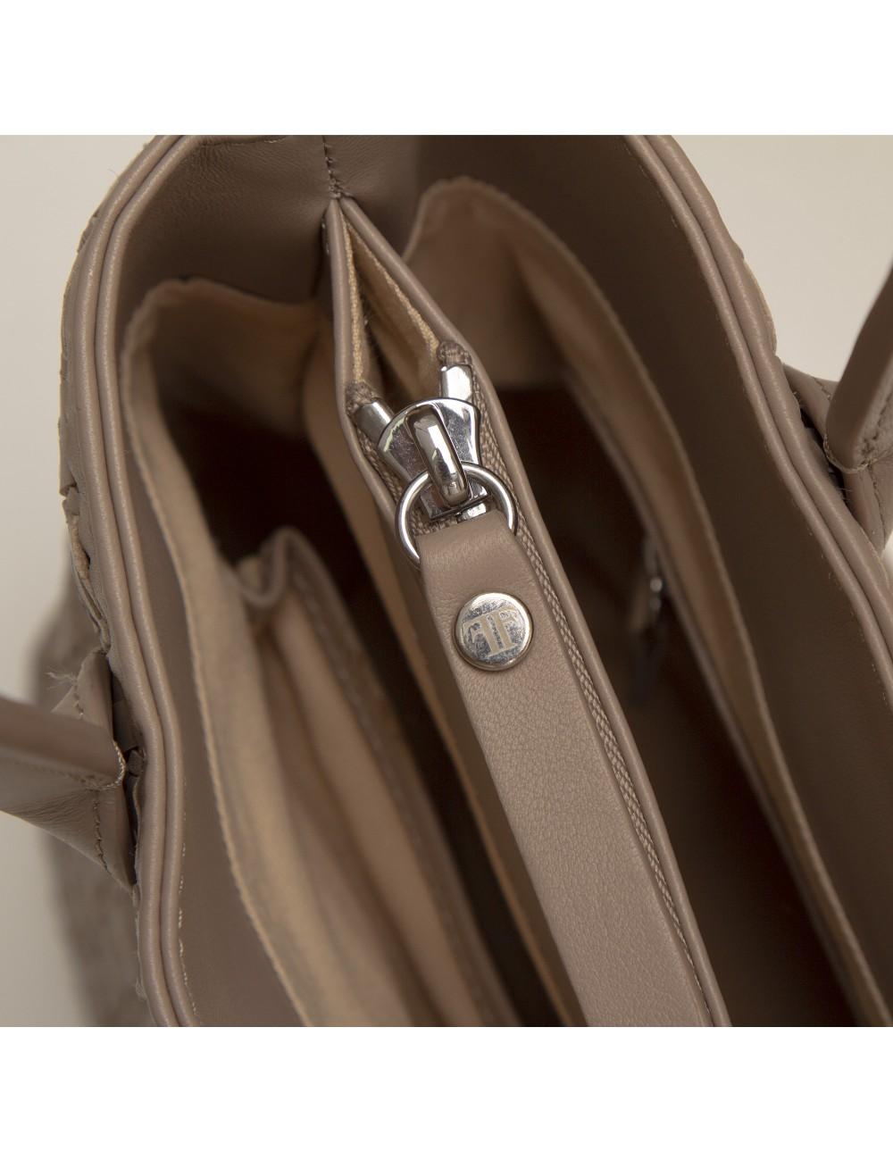 Farrutx KOKU-BIS Napa trenzada taupe Última moda