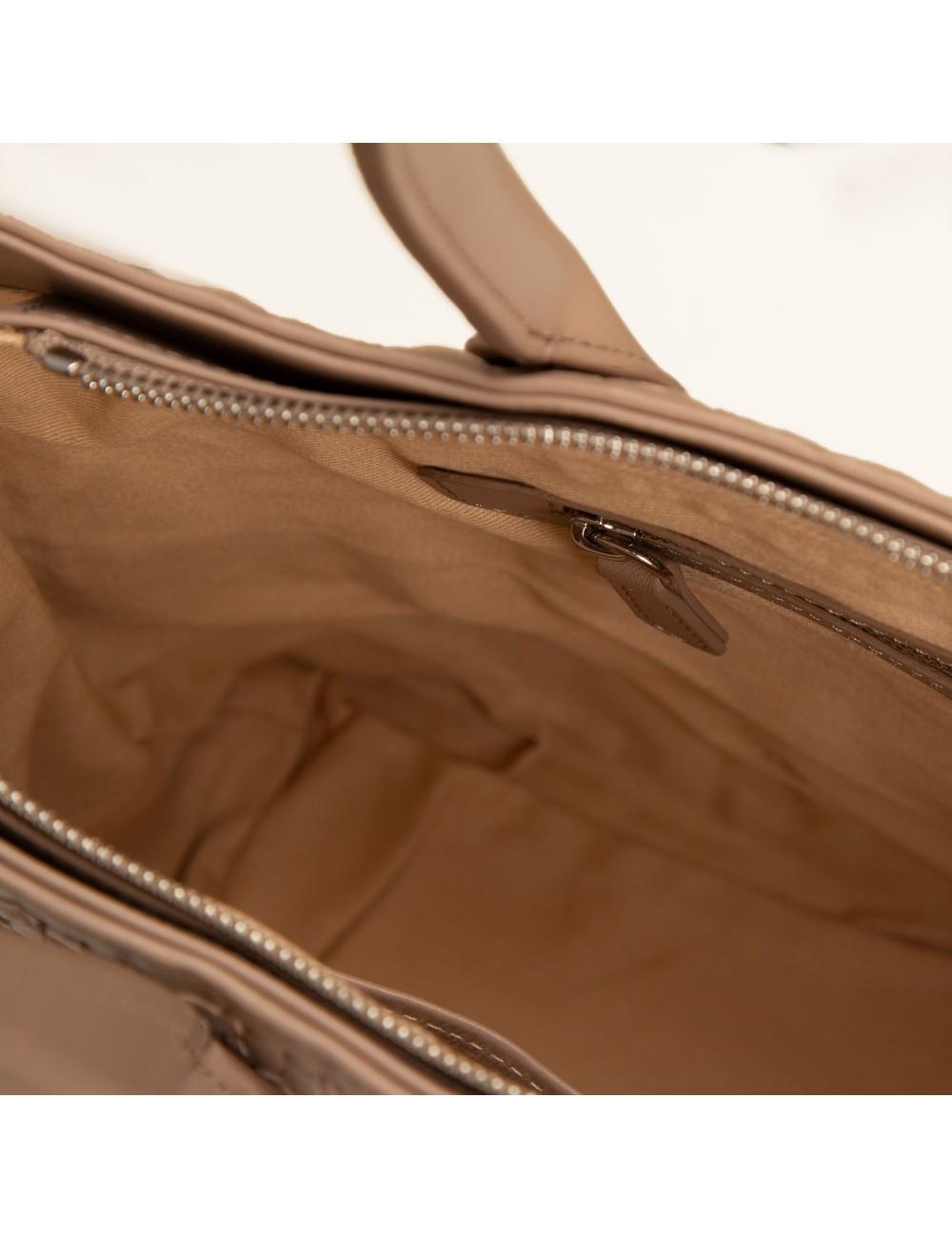 Farrutx NORMAND Napa trenzada taupe Descuento por venta flash