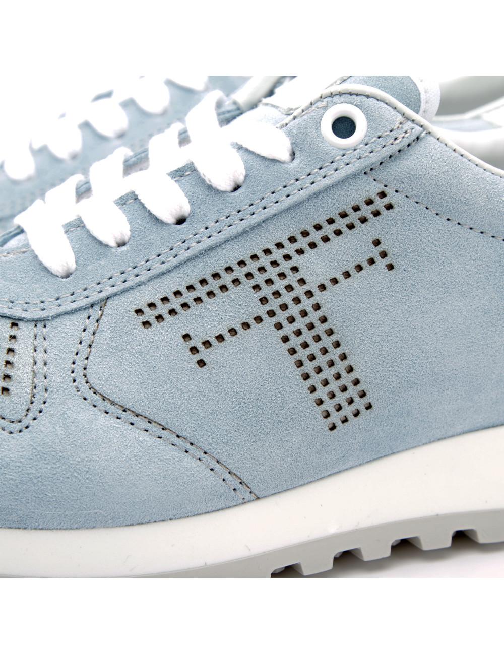 Farrutx MATILDA-CHECK Velour celeste Outlet online