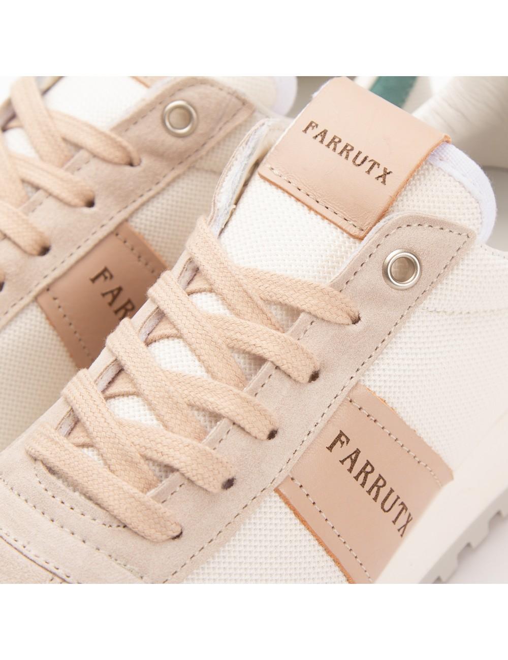 Farrutx MILLY Velour-rejilla marfil-blanco Mejor oferta