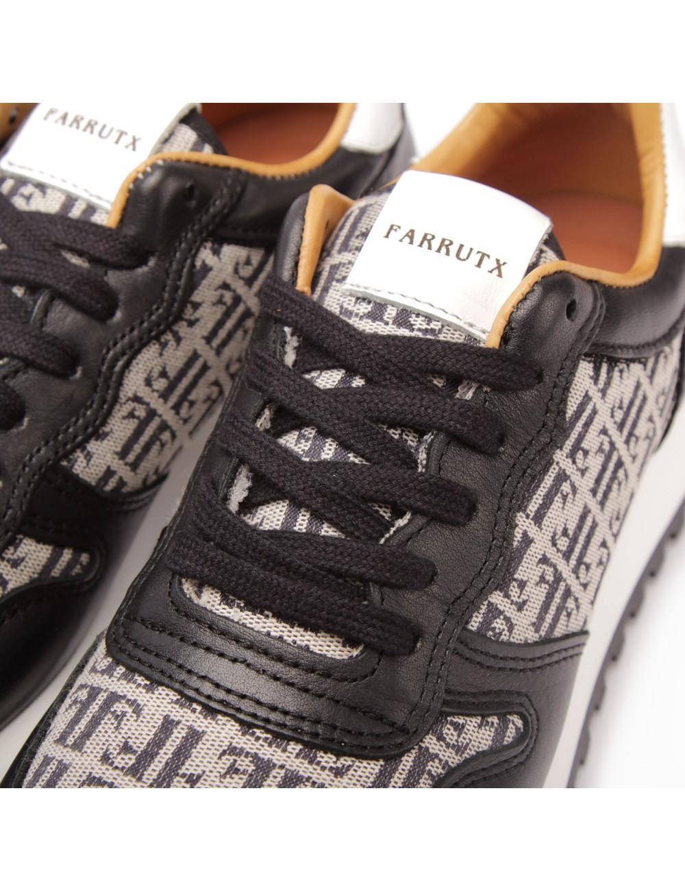 Farrutx MELANI nappa | jaquard negro Superdescuento