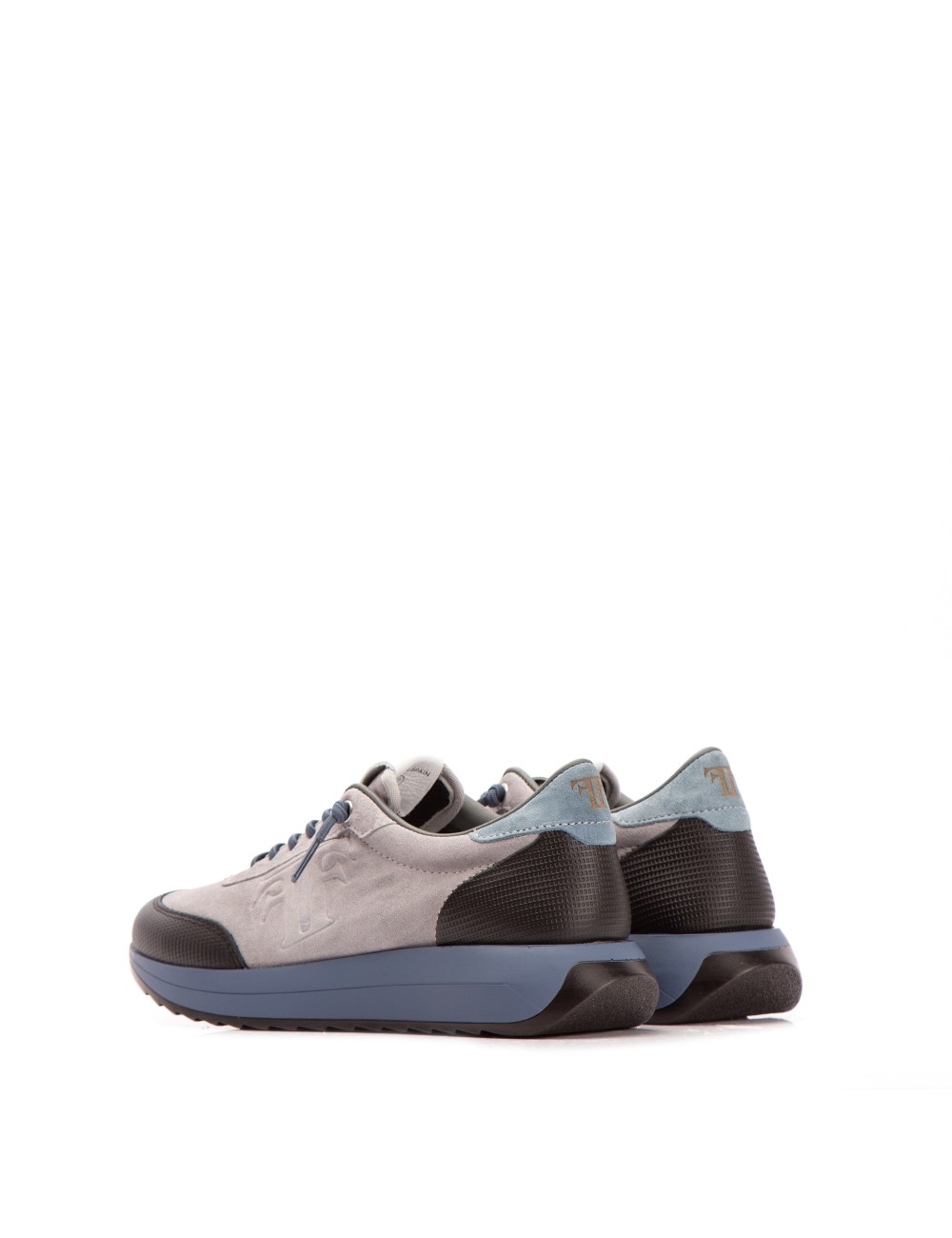 Farrutx MORGAN-BIS Velour plomo - Napa negro Descuentos del mes