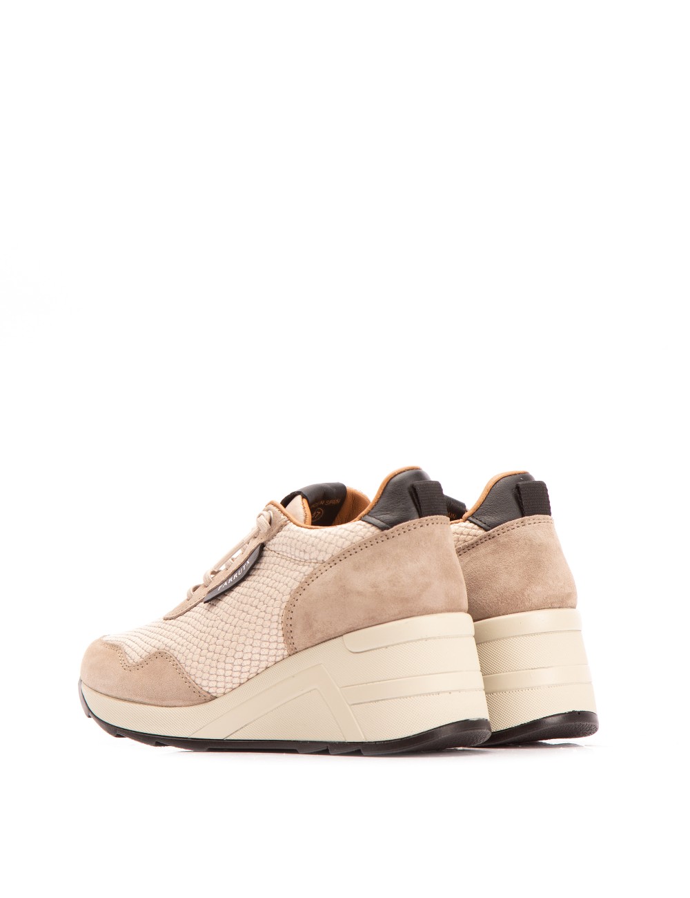 Farrutx MINDY Grabado pitón - Velour piedra Gran oferta