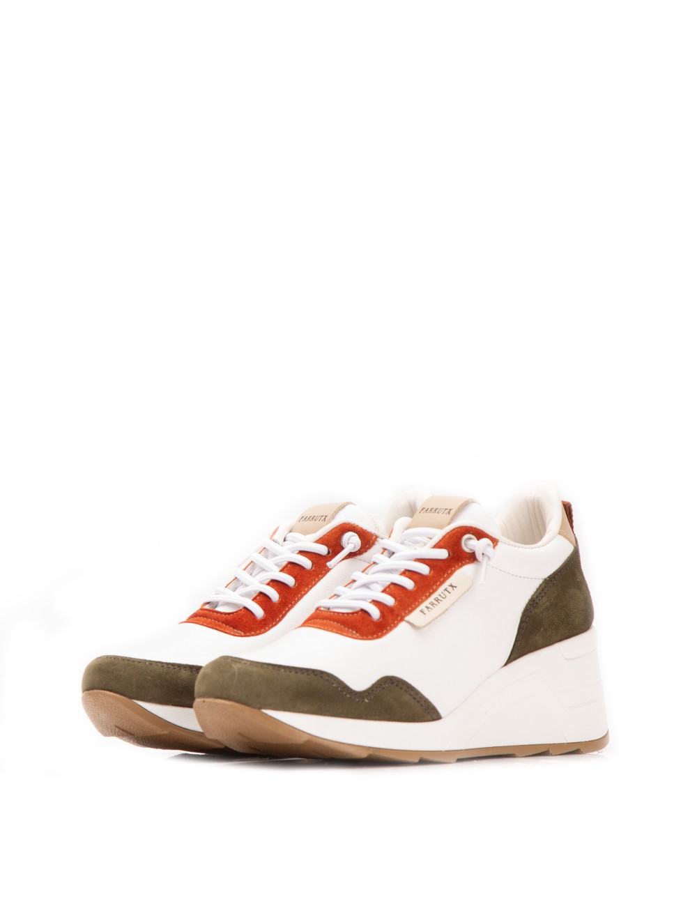 Farrutx MINDY Napa blanco - Velour militar Rebajas baratas