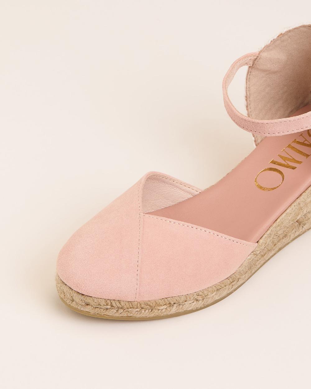 Gaimo espadrilles Copita ContourAlpargatas de cuña en piel con escote pico Ahorra y exporta