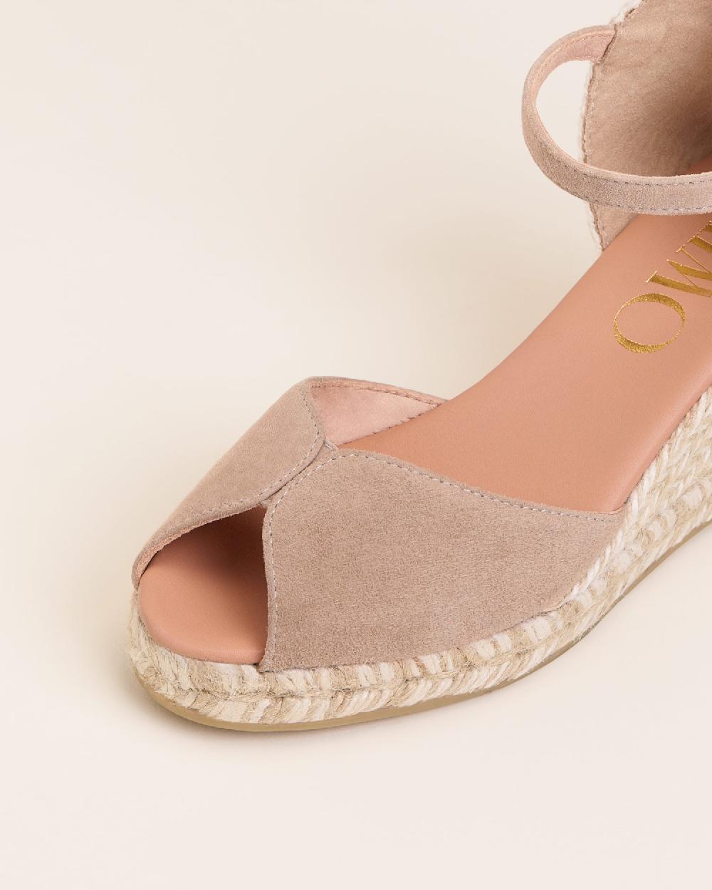 Gaimo espadrilles Ronny KangarooSandalias de cuña en piel con hebilla En oferta