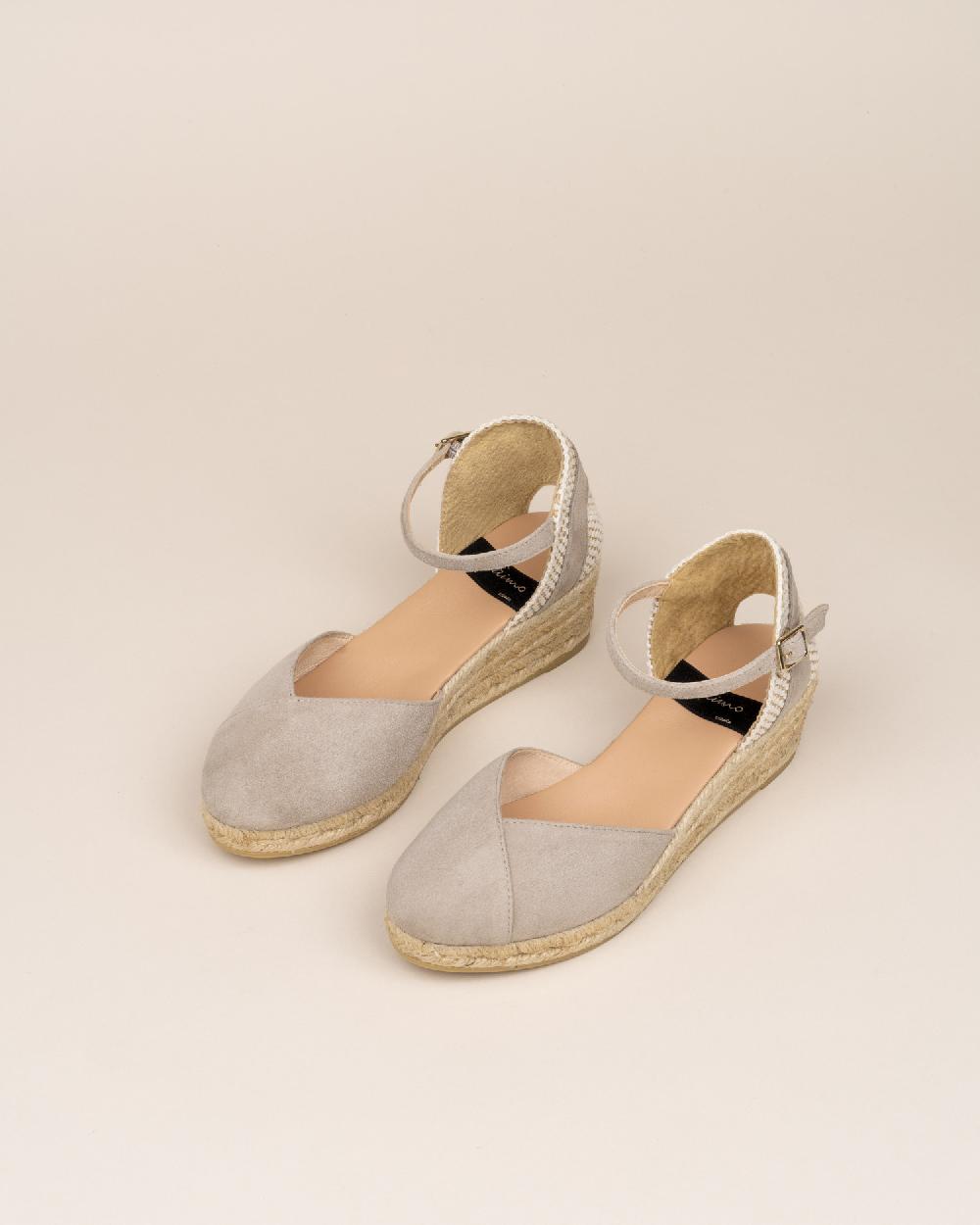 Gaimo espadrilles Copita KangarooAlpargatas de cuña en piel con escote pico Oferta exclusiva