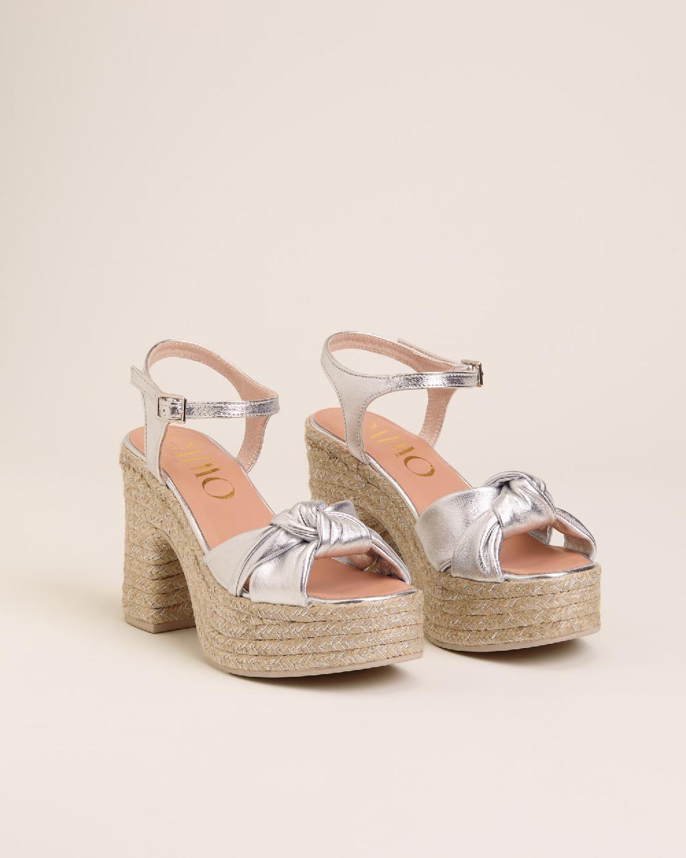 Gaimo espadrilles Coque PlataSandalias con tacón de yute en piel con tubular Ofertas especiales