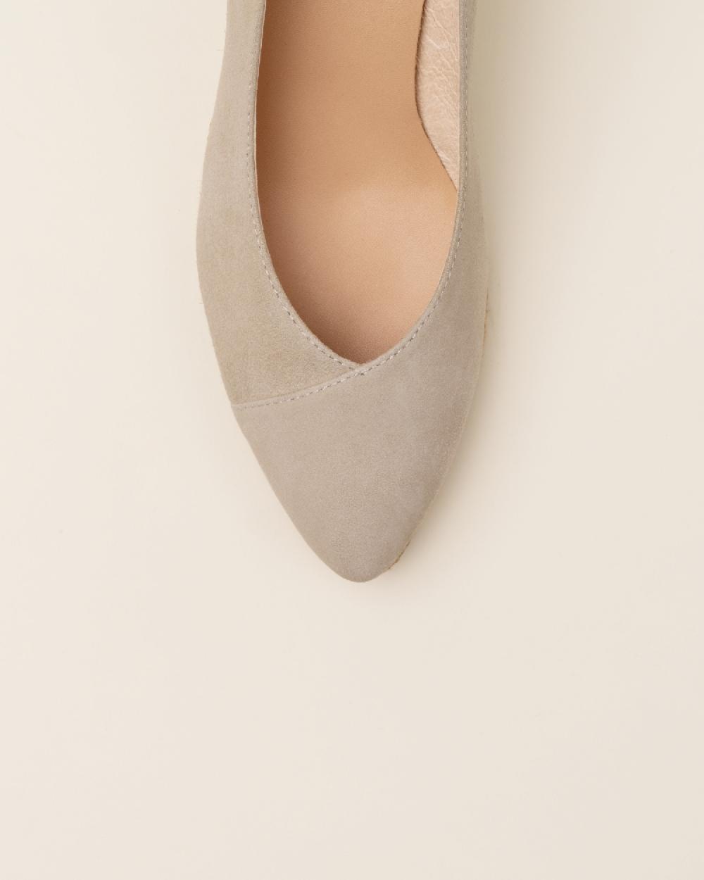 Gaimo espadrilles Bonny KangarooSalones de cuña de yute en piel con escote pico En línea