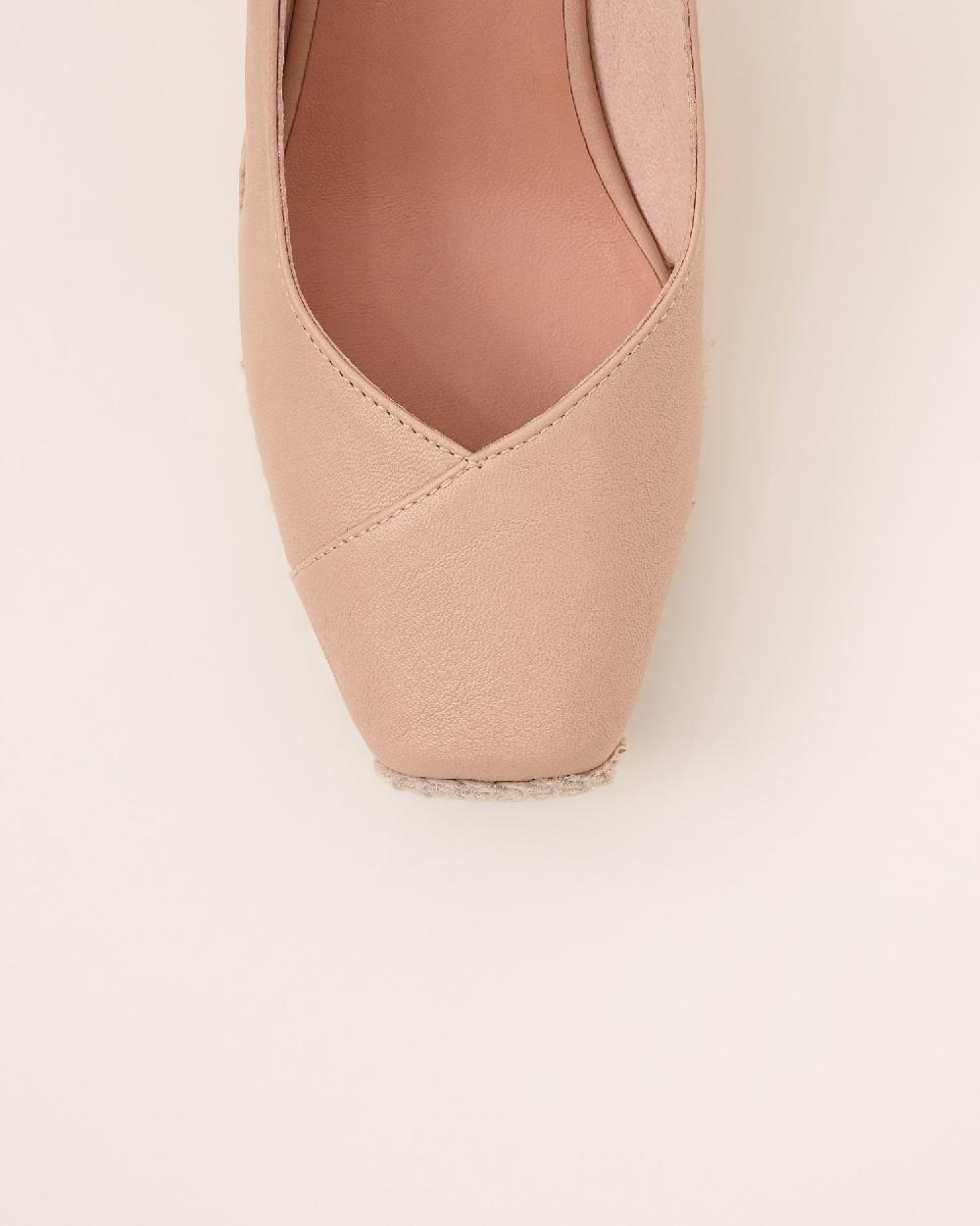 Gaimo espadrilles Tarsi BeigeAlpargatas de cuña destalonadas en piel Rebajas