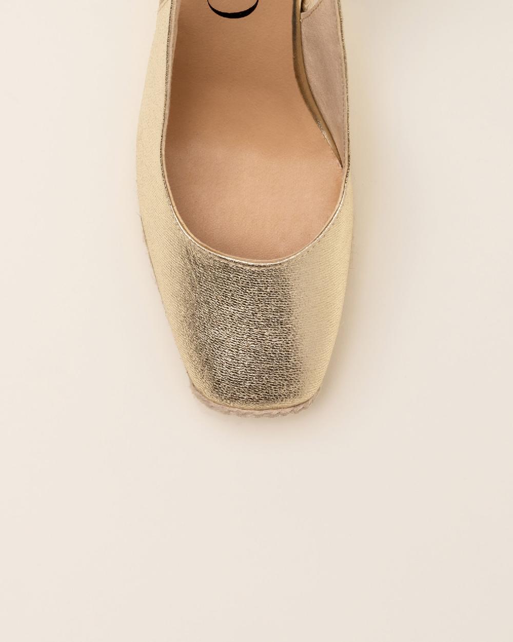 Gaimo espadrilles Teyma CarraraAlpargatas de cuña en piel grabada destalonada Ofertas