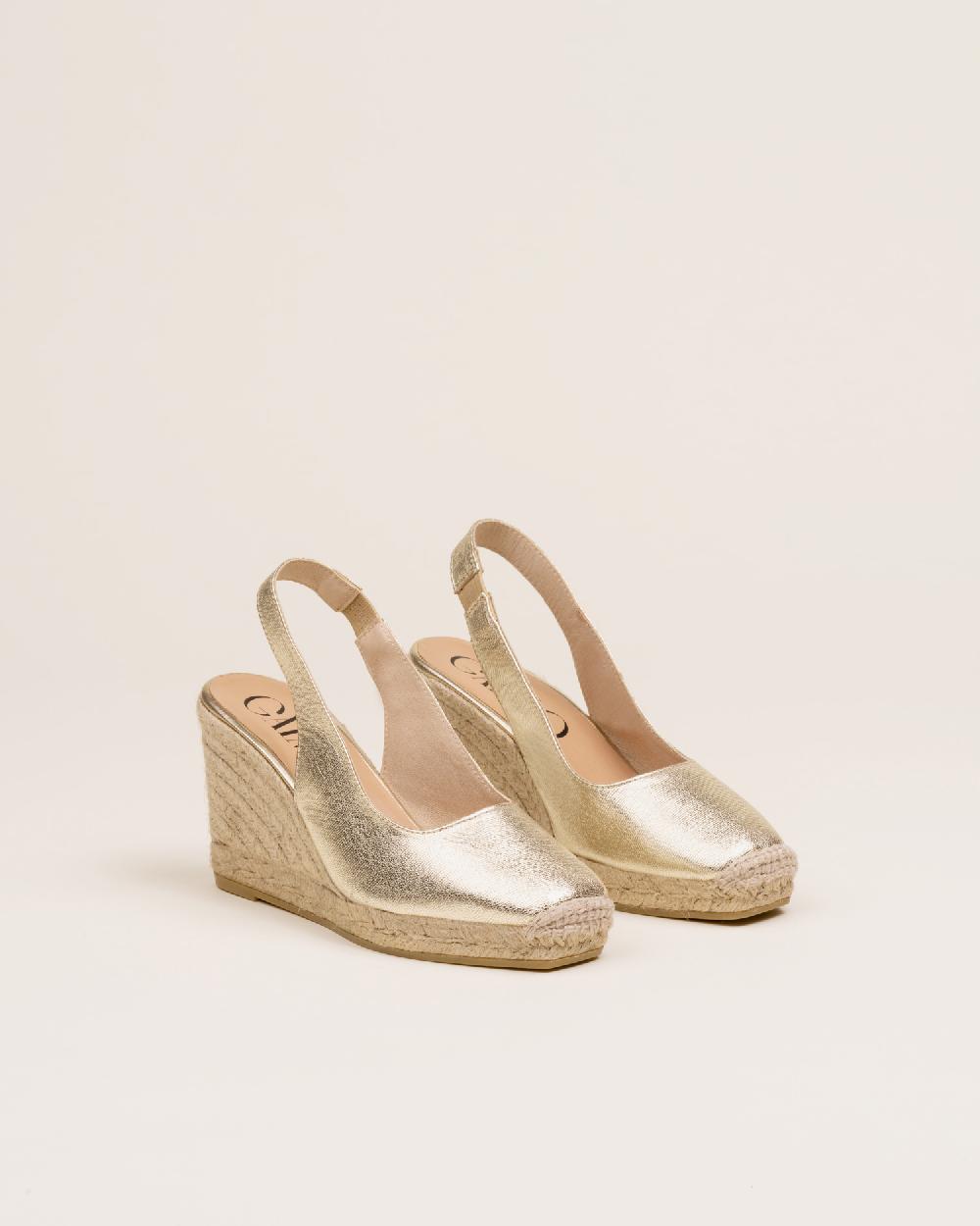 Gaimo espadrilles Teyma CarraraAlpargatas de cuña en piel grabada destalonada Ofertas